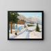 Winter at Dauphin - Boris Vasilievich Bessonov — framed artwork on a wall