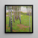 Birch Trees at Twilight - Carl Moll — framed artwork on a wall