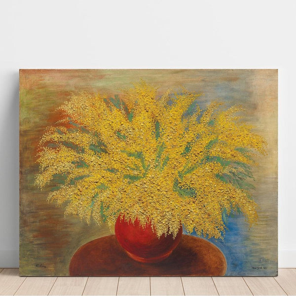 Reproduction of the painting Bouquet of Mimosas in Red Pot - Moïse Kisling