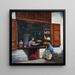 Turkish Milk Shop Painting - Wiktor Chlebowski Poraj — framed artwork on a wall