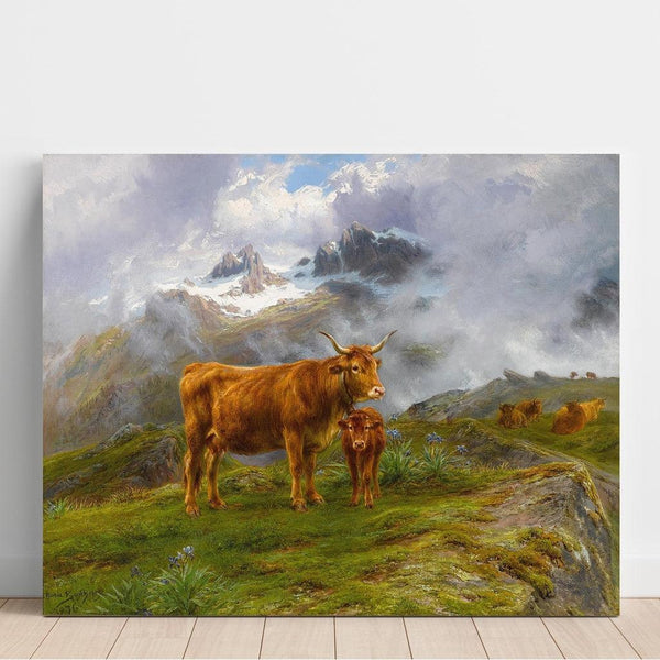 Reproduction of the painting Highland Cattle Painting - Rosa Bonheur