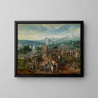 Calvaire - Monogrammiste de Brunswick — framed artwork on a wall