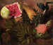 Nature morte avec des bananes, des fruits de la passion, un ananas, un ananas brésilien, des fruits de jenipapo et un palmier à queue pointue - École brésilienne — artwork view