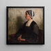 Breton Prayer Painting - Henri Jules Guinier — framed artwork on a wall