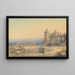 the Church of Santa Barbara - British School of the 19th Century — framed artwork on a wall