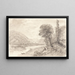 Landscape Painting - 19th Century British School — framed artwork on a wall