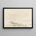 Coastal Scene - British School of the 19th Century — framed artwork on a wall