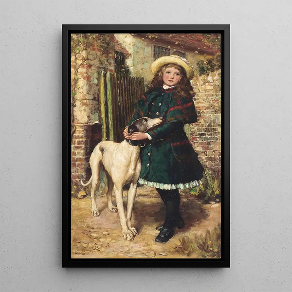 Reproduction of the painting At the Garden Gate - Briton Rivière