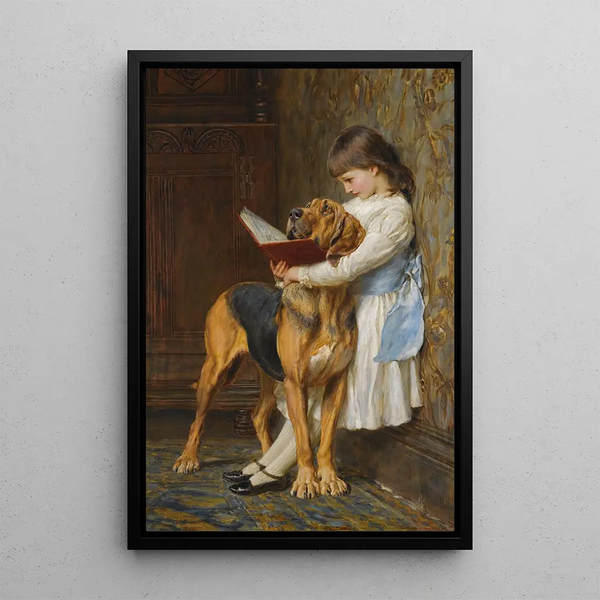 Instruction obligatoire - Briton Rivière — framed artwork on a wall
