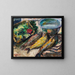 Nature morte avec trois poissons - Broncia Koller-Pinell — framed artwork on a wall