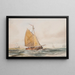 Hunting under veil - Bror Jacob Adelborg — framed artwork on a wall