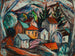 A sloping village - Bror Julius Olsson Nordfeldt — artwork view