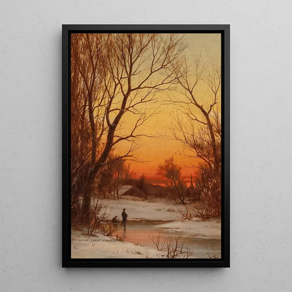 Reproduction of the painting Wood and Pond at Sunset - Bruce Crane