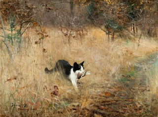 Hunting the Bird Cat - Bruno Liljefors — artwork view