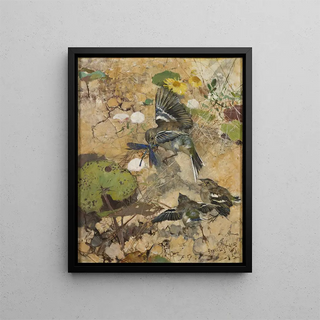 Bruno Liljefors - Chaffinches and Dragonflies.webp