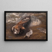 Eagle and Hare - Bruno Liljefors — framed artwork on a wall