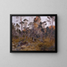 Hunting moose - Bruno Liljefors — framed artwork on a wall