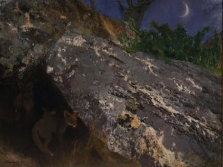 the fox cubs - Bruno Liljefors — artwork view