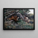 Hunter and Fox - Bruno Liljefors — framed artwork on a wall