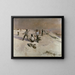 Deformed Man Painting - Bruno Liljefors — framed artwork on a wall