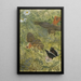 Red queues and butterflies - Bruno Liljefors — framed artwork on a wall