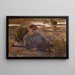 Self-portrait Painting - Bruno Liljefors — framed artwork on a wall