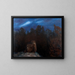The great horned owl in the heart of the forest - Bruno Liljefors — framed artwork on a wall