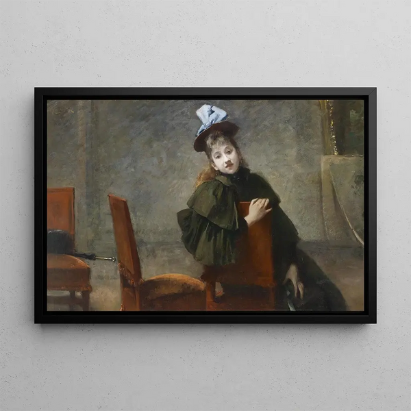 In the waiting room - Bruno Piglhein — framed artwork on a wall