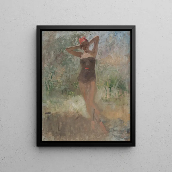 Bathers - Brynolf Wennerberg — framed artwork on a wall