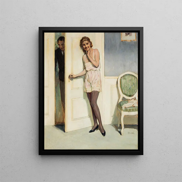 In anticipation - Brynolf Wennerberg — framed artwork on a wall