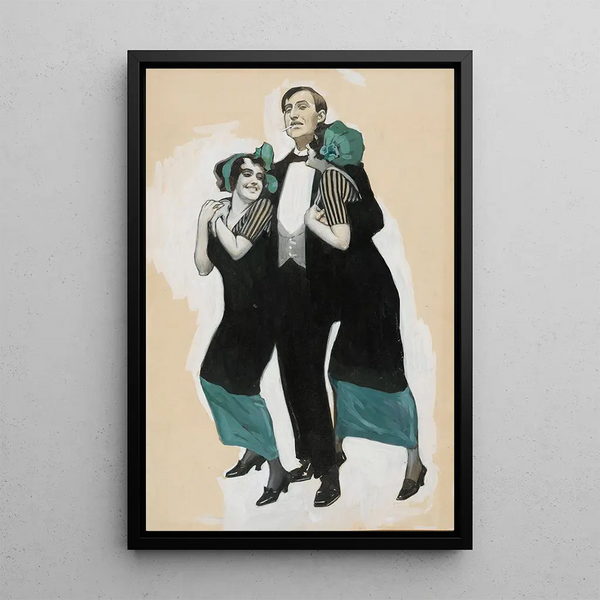 Carnival of Munich - Brynolf Wennerberg — framed artwork on a wall