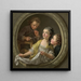 Soap Bubbles - Charles Amde Philippe Van Loo — framed artwork on a wall