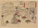 Manière de manger un repas dans les images des manières féminines - Bunkyu Sakura — artwork view