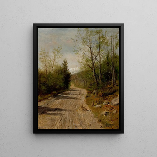 The Bunny Hill - Burr H. Nicholls — framed artwork on a wall