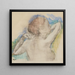 Bust of a Woman - Edgar Degas — framed artwork on a wall