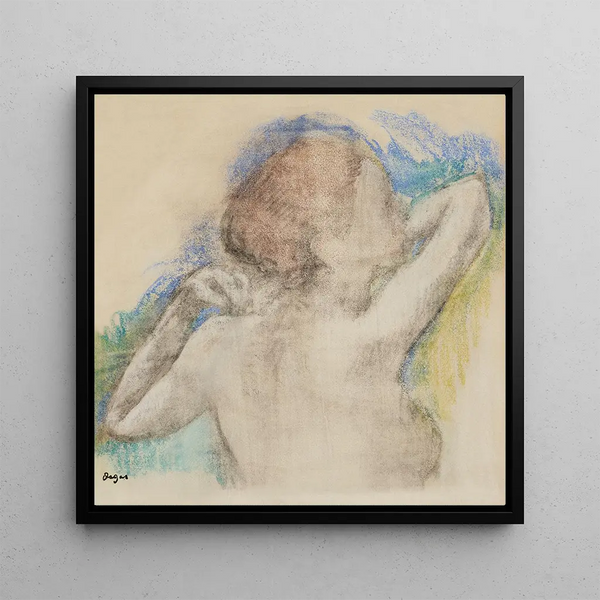 Bust of a Woman - Edgar Degas — framed artwork on a wall