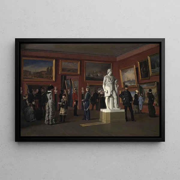 One of the rooms from the royal collection of paintings at Christiansborg Palace - C.C. Andersen — framed artwork on a wall