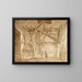 La Grande Galerie du Louvre - Constant Bourgeois — framed artwork on a wall