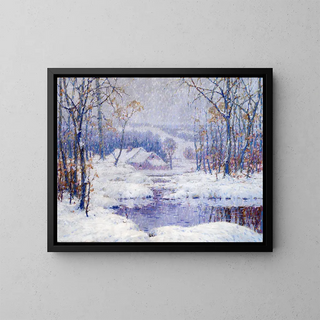 Winter Magic Painting - C. Jac Young — framed artwork on a wall