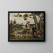 Chasseur and Indian guide Painting - C L Woodhouse — framed artwork on a wall