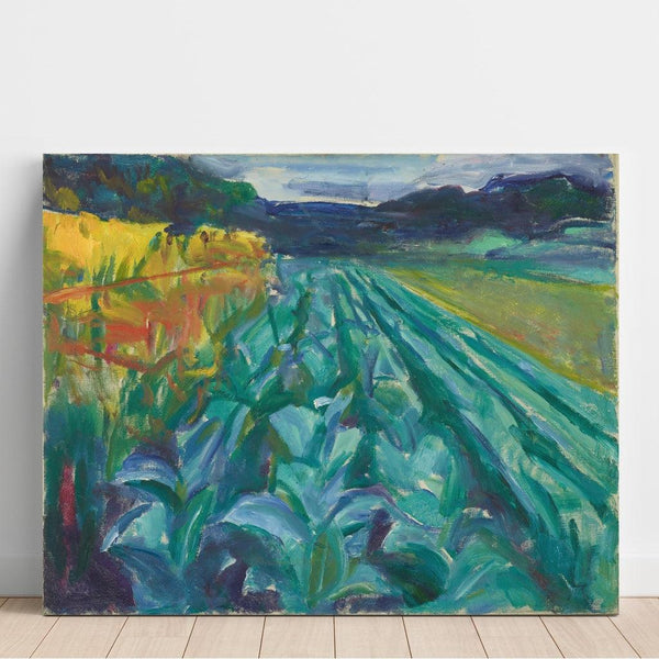 Reproduction of the painting Cabbage Field - Edvard Munch
