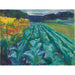 Reproduction of the painting Cabbage Field - Edvard Munch