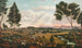 Panoramic view painting of Umtata and the Drakensberg mountains, Eastern Province - Caesar Carl Hans Henkel — artwork view