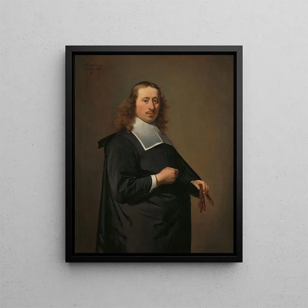 Willem Jacobsz Baert 1636-1684 Mayor of Alkmaar and Amsterdam - Caesar van Everdingen — framed artwork on a wall