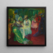 Café de Nuit - Axel Trémman — framed artwork on a wall