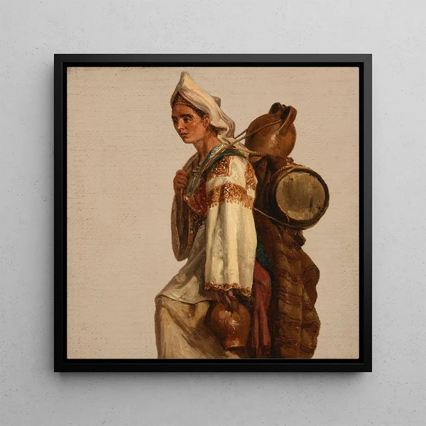 Calabraise Painting - Jacques-Raymond Brascassat — framed artwork on a wall