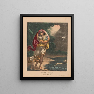 Janmashtami - Calcutta Art Studio — framed artwork on a wall