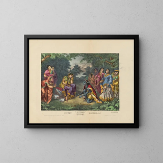 Manbhajan - Calcutta Art Studio — framed artwork on a wall