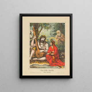 Shiva Gauri - Calcutta Art Studio — framed artwork on a wall