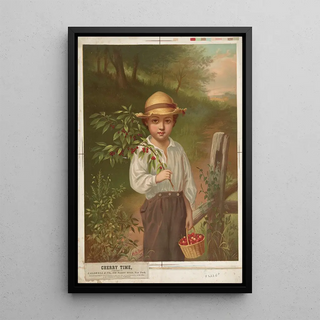 Le temps des cerises - Caldwell Co — framed artwork on a wall